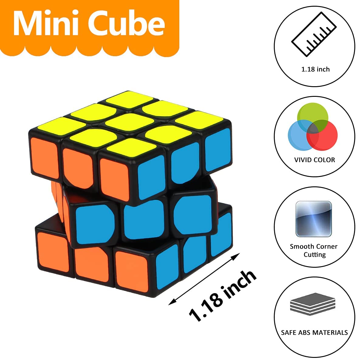 Libay, Mini Cube Puzzle Party Favors for Kids, Libay 20 Pack Magic Cube Party Puzzle Game Toys Classroom Rewards and School Prize for Students, Stress Relief Toys Goody Bag Filler Birthday Gift